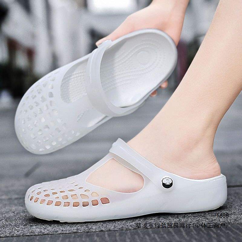 Women's Clog Sandals 2026 Summer New Jelly Slippers Korean Style Trendy Nurse Shoes Beach Shoes Fairy Style