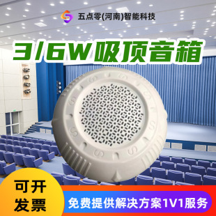3-6W Surface Mounted Fire Ceiling Audio Lecture Hall Conference Room Supermarket School Indoor Broadcast Audio System Equipment