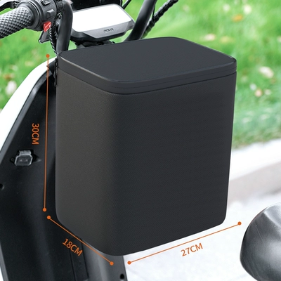 Electric Car Helmet Hanging Bag Battery Car Waterproof Front Bag Yadi Emma Universal Mobile Phone Storage Bag Hanging Bag (Electric car tail box) - yaoye-black-upgraded-waterproof-zipper-three-layer-waterproof-fabric-17l-large-capacity-can-hold-helmet-raincoat-charger-default-items