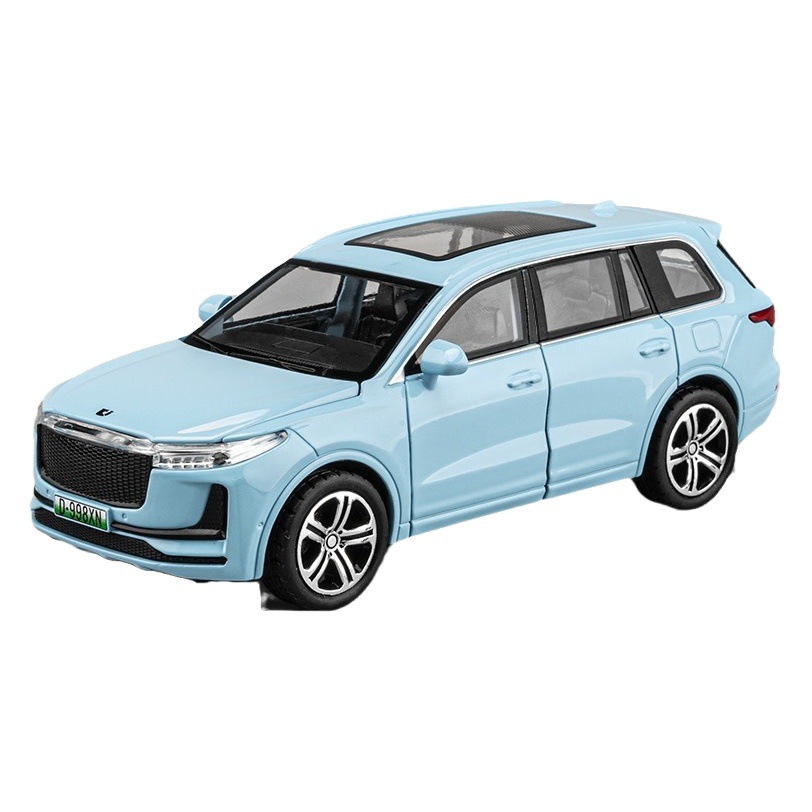 Modelo de coche de aleación Jiaye 1 a 32 ideal ONE nueva energía tire hacia atrás con sonido y luz juguete todoterreno modelo de coche adornos