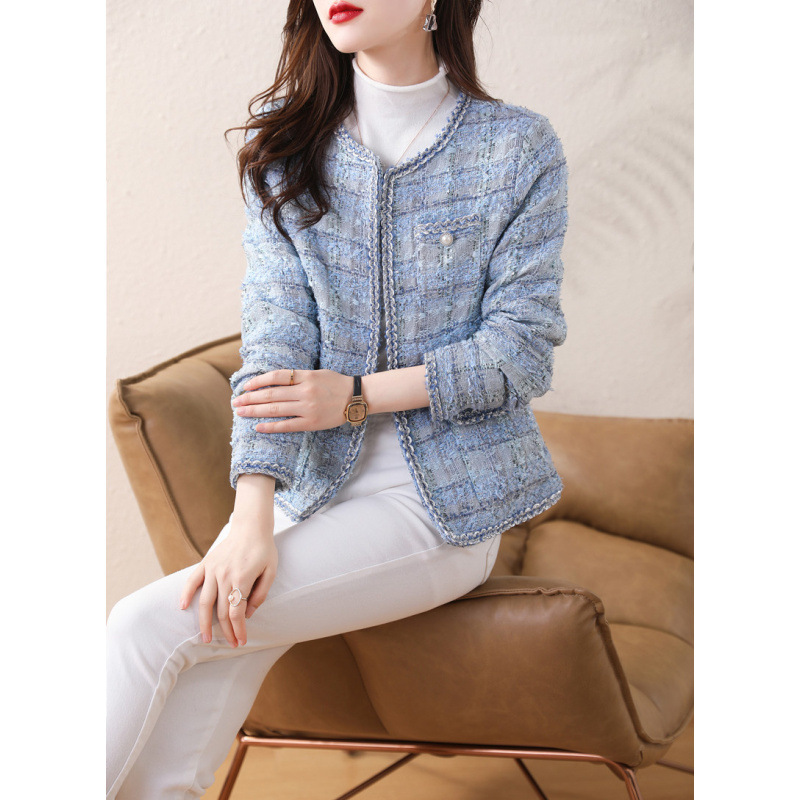 Tweed Style Jacket Women's 2025 Autum New Braided Tweed Elegant French High-End Brand Short Top