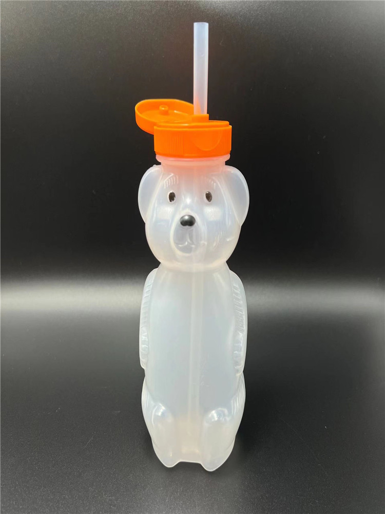 Entrenamiento muscular de la boca del oso de botella, taza de aprendizaje para niños, herramientas de ejercicio de tragar agua, juguetes de boca cerrada, paja