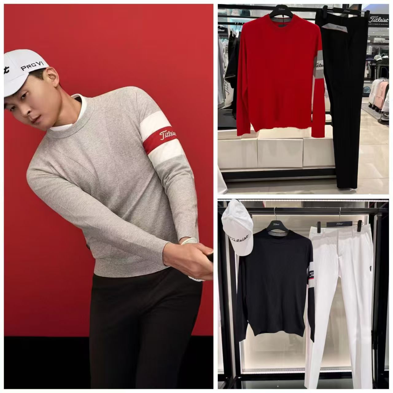 Golf Men's Pullover 25 Autumn and Winter Versatile Fashionable Sports Long-Sleeved Shirt High Elastic Round Neck Warm Logo Knitwear