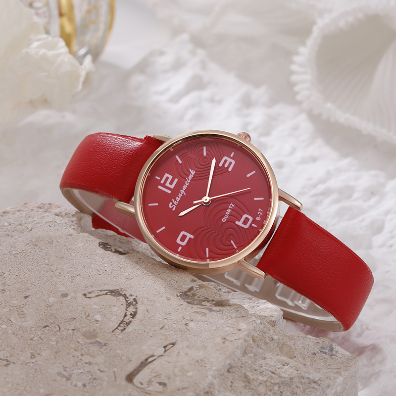 Stile di vita impermeabile nuove donne semplice orologio digitale alla moda Love Belt_voghion.com