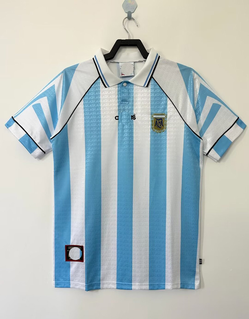 Camiseta retro clásica de la selección de la Copa del Mundo Argentina Brasil Francia Holanda Inglaterra Beckham manga corta
