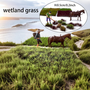 5mm wetland grass cluster model landscape sand table decoration handmade DIY lawn material