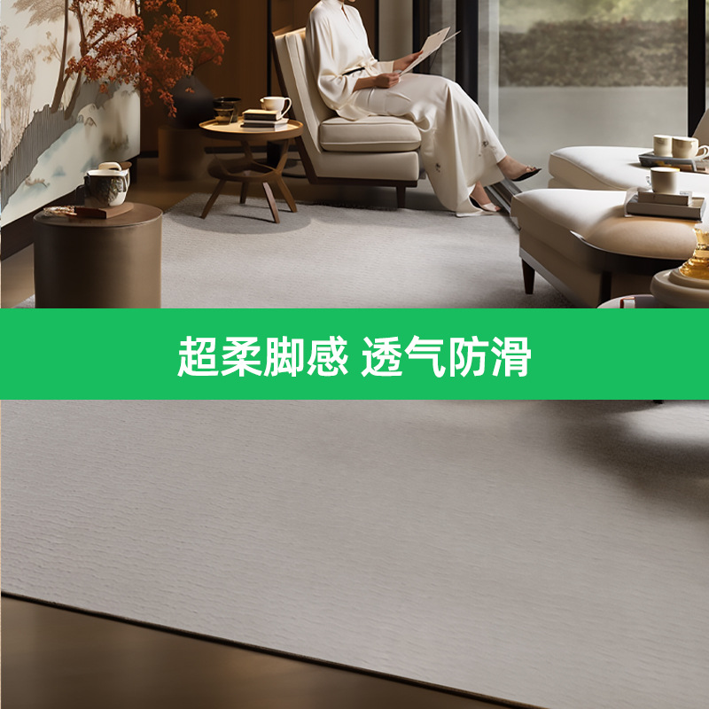 Gran área de alfombra de Guangdong sala de estar cubierta de seda de diatomitas protección ambiental alfombra de cama del dormitorio ultra suave sensación de pies sólidos personalizados