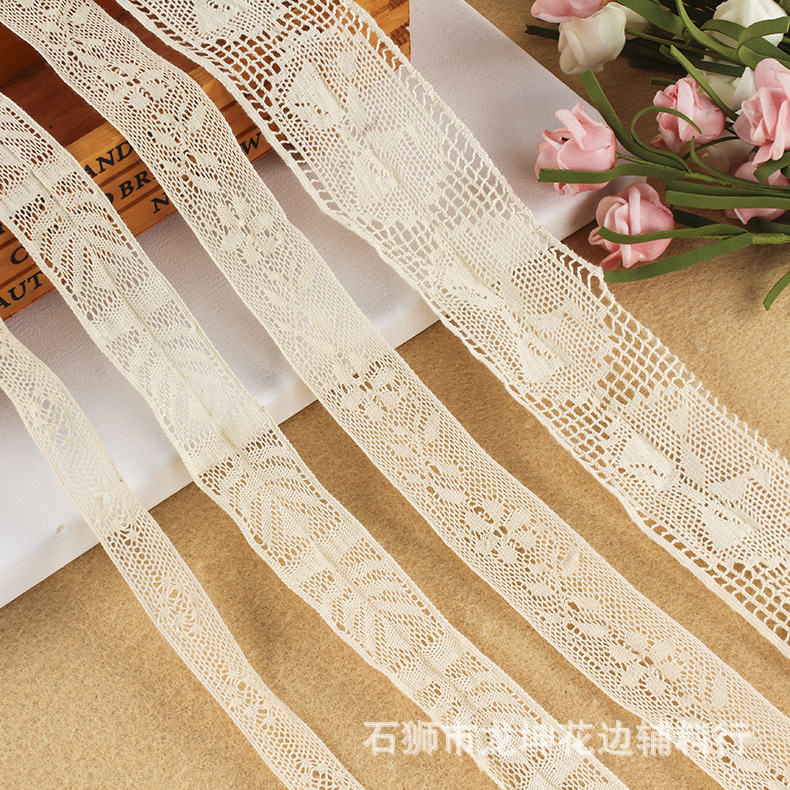 批发棉布刺绣花边辅料diy裙边床品窗帘棉布创意镂空蕾丝花边