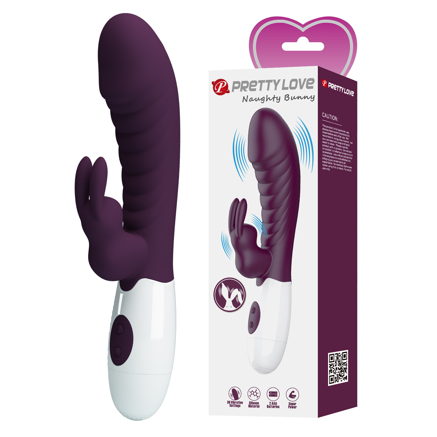 Pleasure Paida Women's G-Spot Vibrator 30 Frequency Vibration Silicone 2 AA Batteries Sex Toy 500071_voghion.com