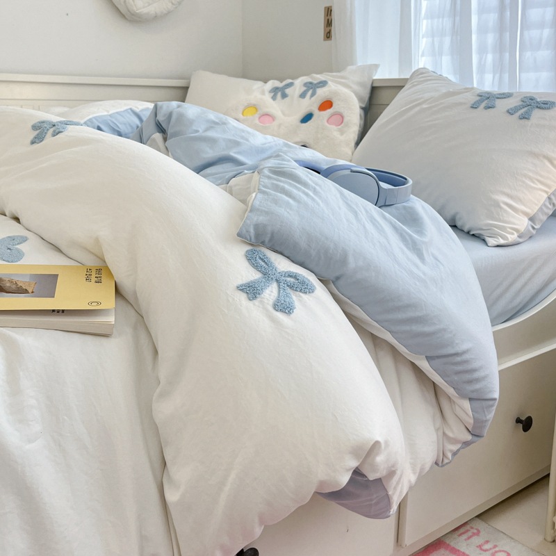 활 - 흰색과 파란색