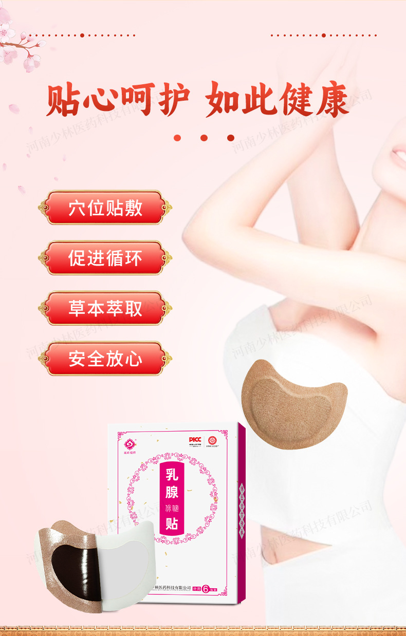 Breast Care Herbal Patch 6-Piece Pack for Women Chest Wellness External Use quality and texture
