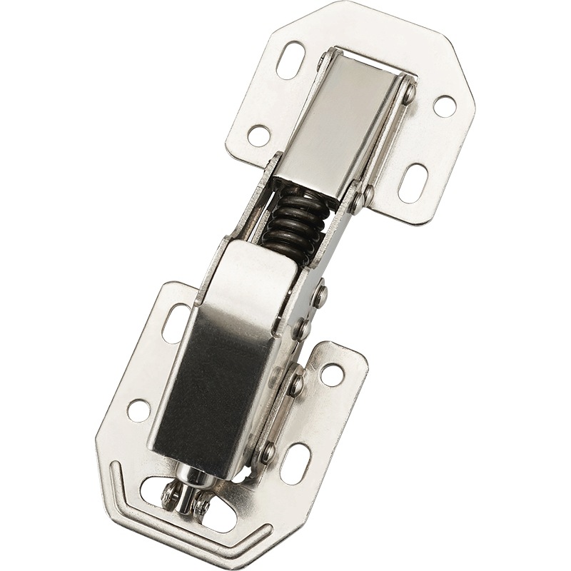 Armario de montaje abierto bisagra puente amortiguador de resorte amortiguación engrosada puerta del gabinete bisagra sin ranura de la bisagra