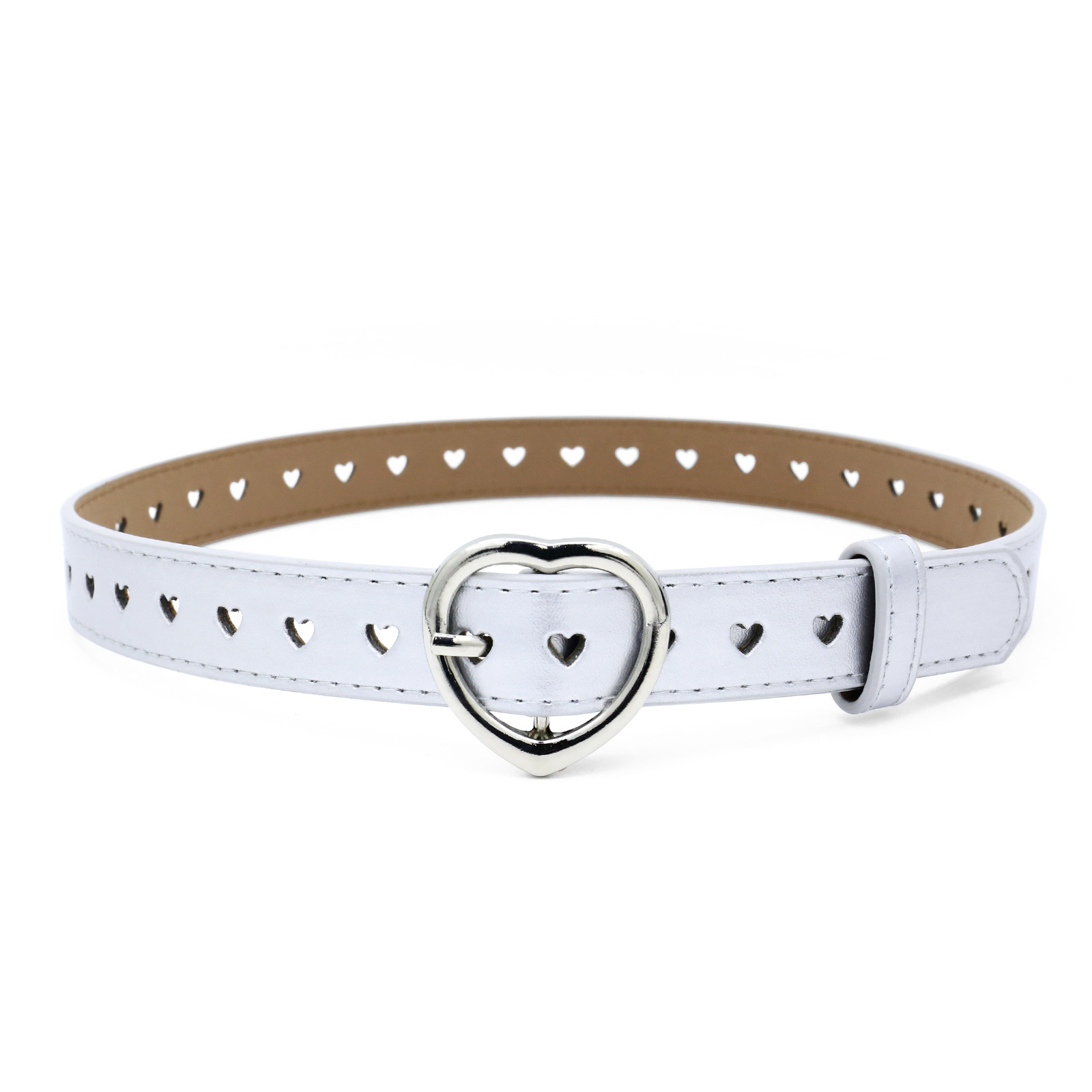 Pantalones vaqueros punk de la muchacha de la Navidad del estudiante de la correa del punk de los niños del Amazonas con el cinturón hueco en forma de corazón femenino del amor