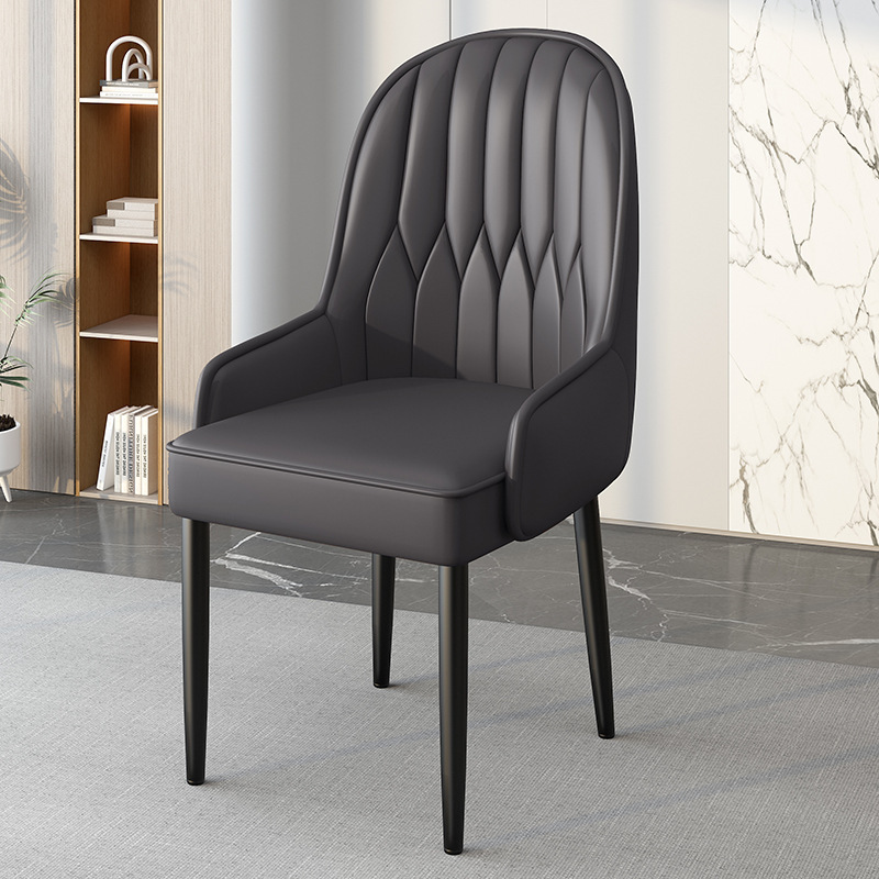 Silla de comedor ligera silla de respaldo de lujo silla de balcón casual simple silla de manicuría de alta calidad silla de alquiler taburete grueso