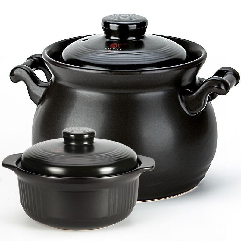 Sue Park capacity Casserole High temperature resistance Stew pot Flames Ceramic pot Porridge Soup durable