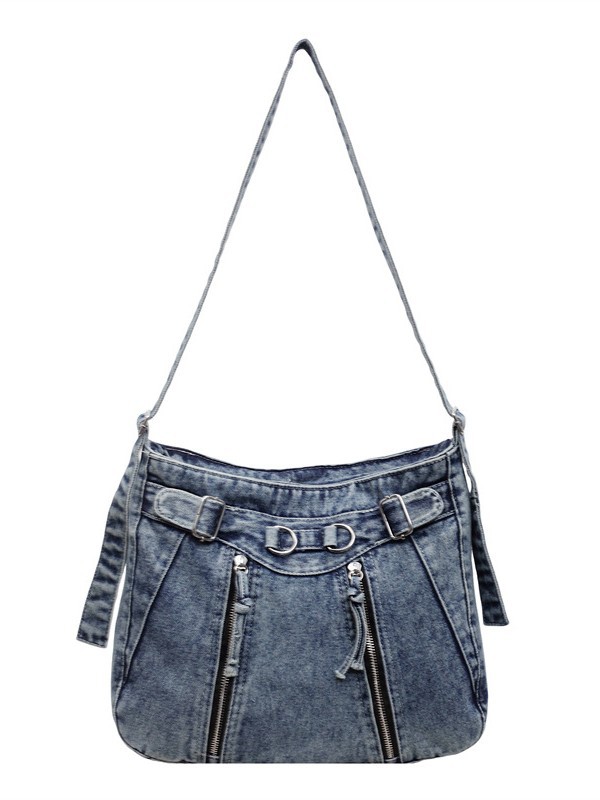 Bolso de tendencia transfronteriza de gran capacidad para mujeres 2026 nuevo retro vaqueros de hombro mochila de viaje ocio bolsa