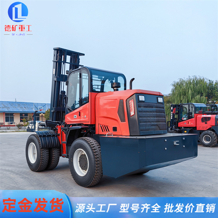 越野叉车四吨内燃式柴油叉车大吨位4.5吨四轮座驾式 越野叉车厂家