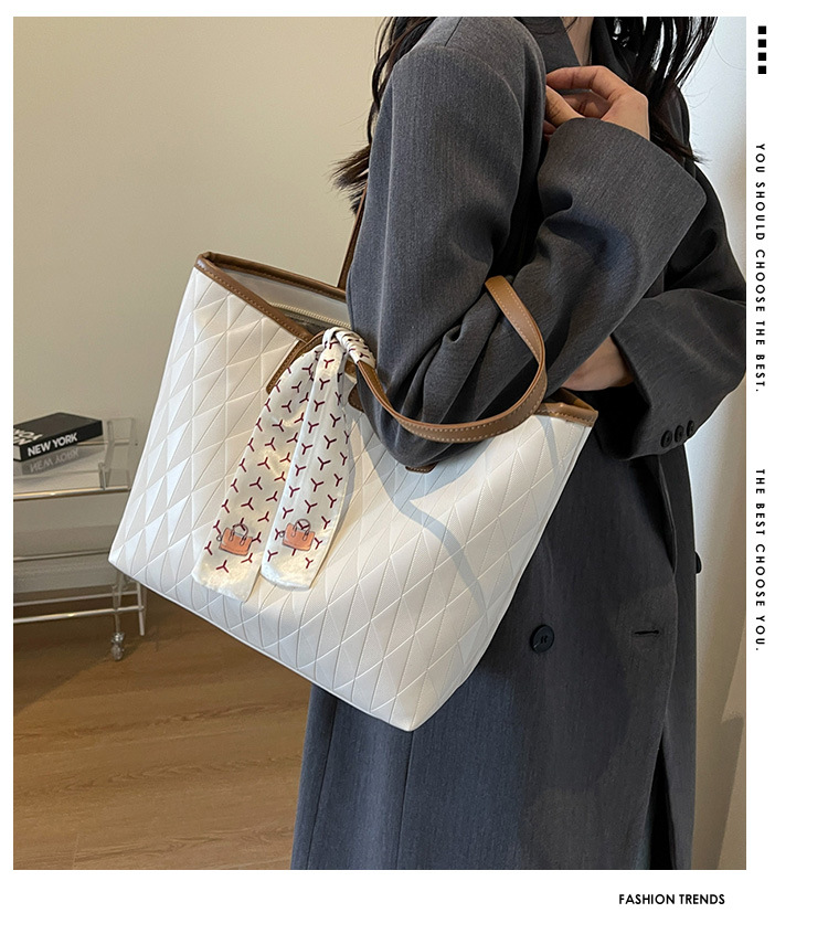 Women's Tote Bag Large Capacity Pu Leather Versatile Handbag_voghion.com