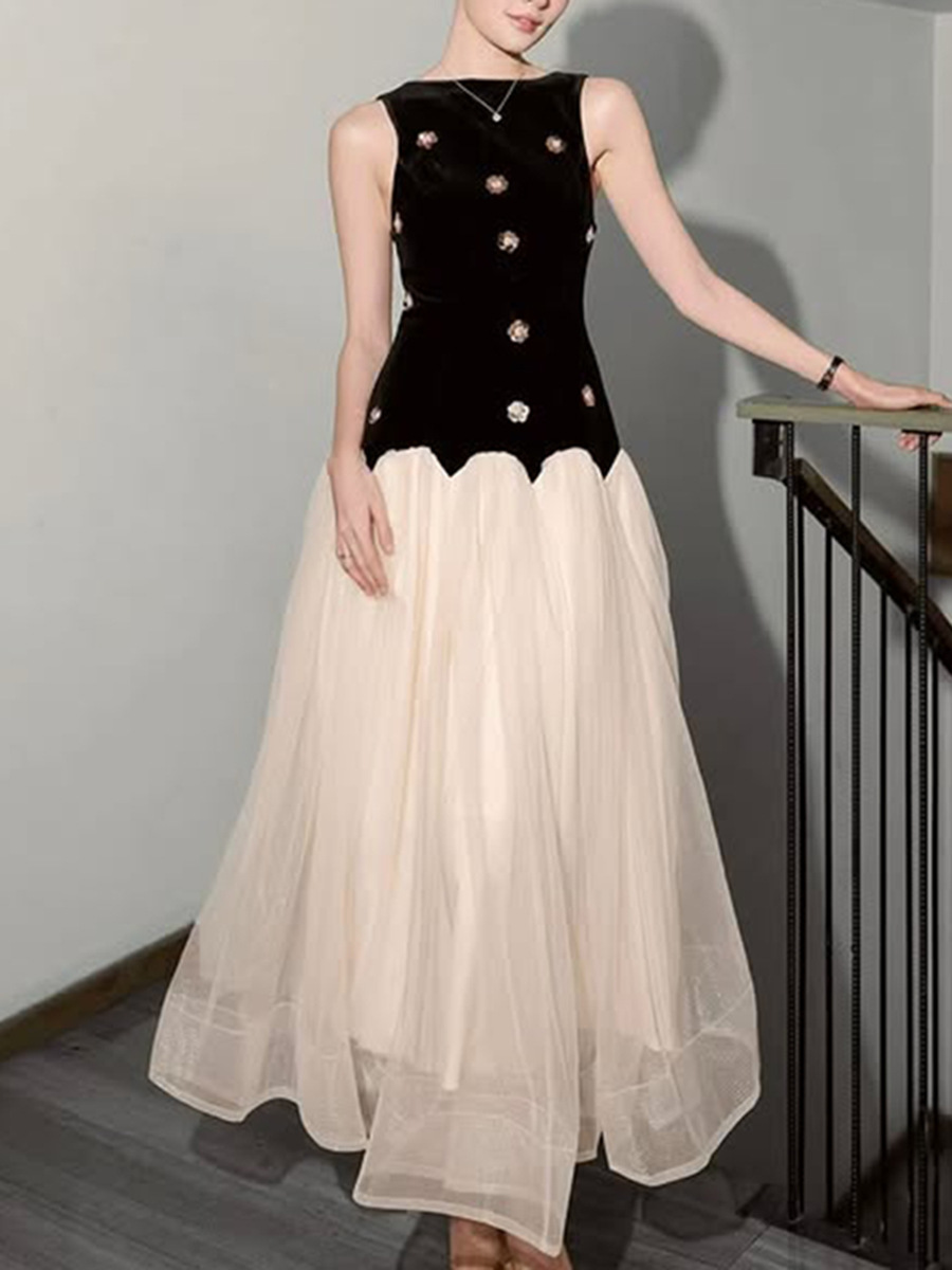 Fashionable design spring elegant dress