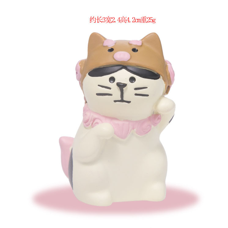 日本の猫デスクトップ装飾品 ZAKKA クリエイティブ漫画春の庭の装飾トレンディな DIY 樹脂工芸品装飾品|undefined
