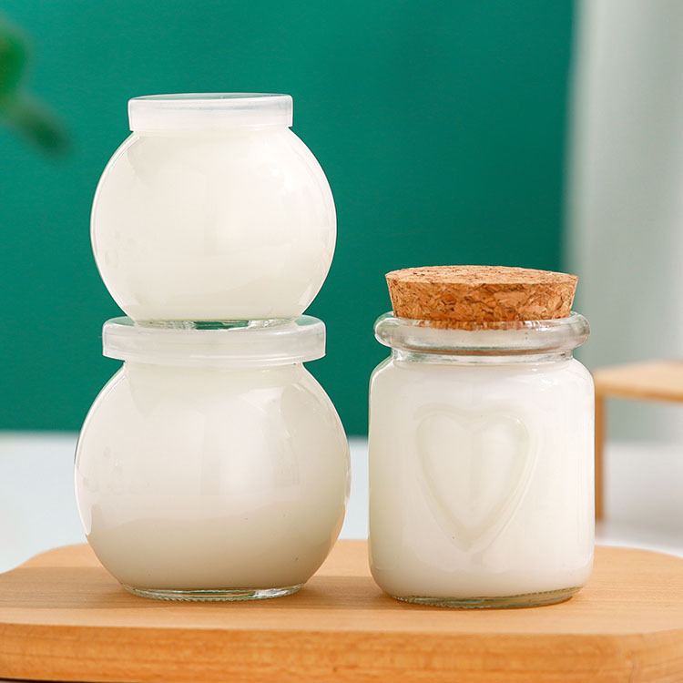 スポット50ml 100ml 150mlプリン哺乳瓶生乳瓶ヨーグルトプリンガラス瓶|undefined