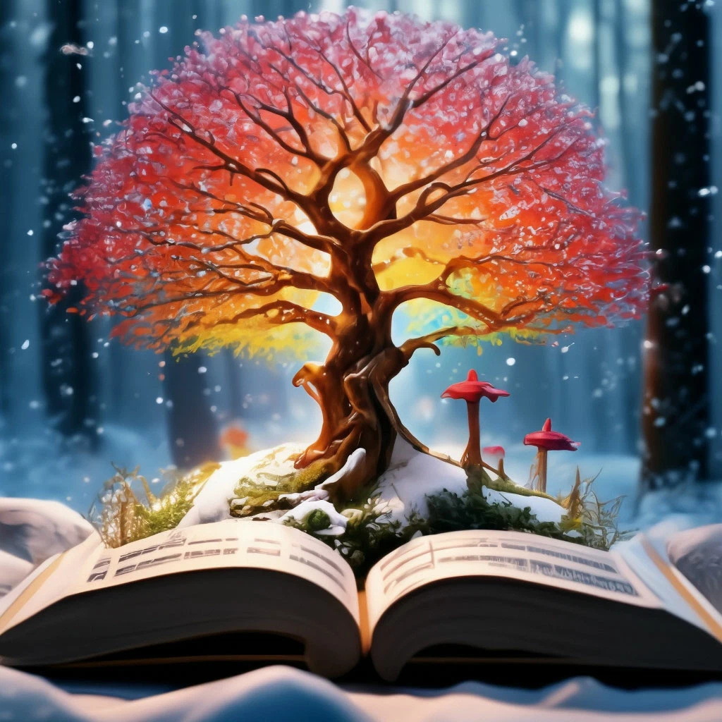 Pequeño libro rojo nuevo lleno de pintura de diamante árbol de vida DIY bordado de diamante pintura decorativa sala de estar fábrica de suministro transfronterizo al por mayor