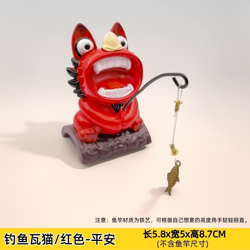 爆款招财云南瓦猫瓦当猫桌面摆件丽江大理旅游纪念品伴手礼物批发|undefined