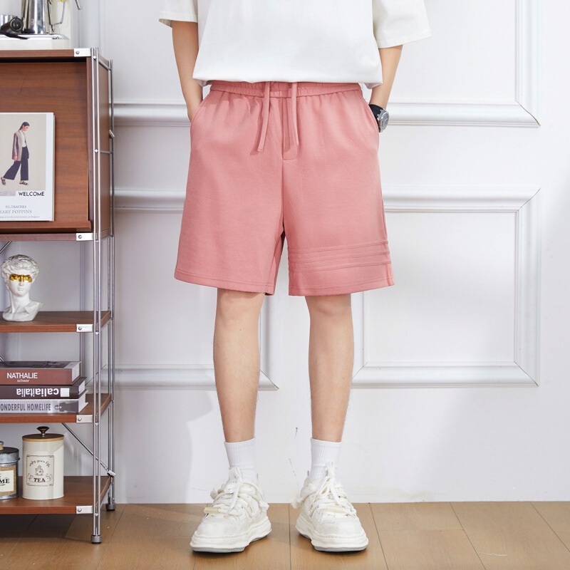 340g Heavyweight Three-Stripe Design Sports Casual Shorts Men's Pants Summer Loose Five-Point American-Style Sweatpants 340g Heavyweight Three-Stripe Design Sports Casual Shorts Men's Pants Summer Loose Five-Point American-Style Sweatpants