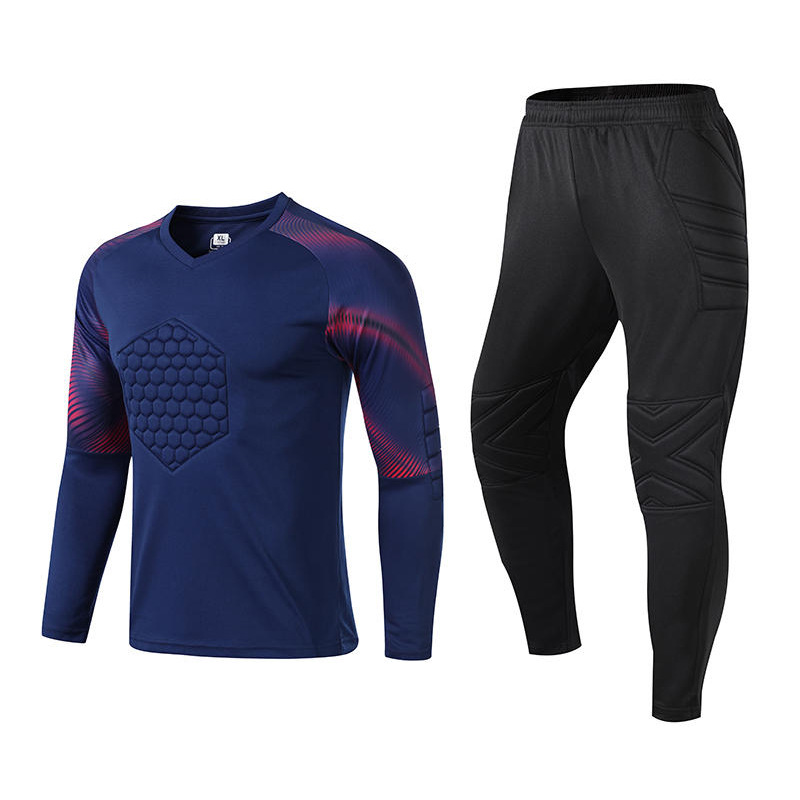 new pattern Light board major thickening motion Buffer protect Anti collision Goalkeeper clothing Printing Long sleeve suit football Keep goal