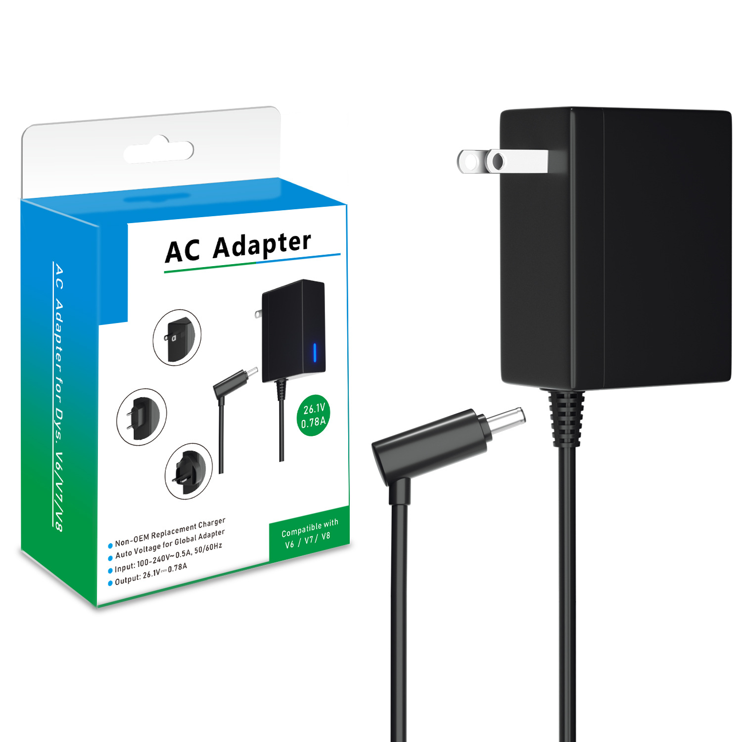 适用戴森V6,V7，V8系列吸尘器充电器，45W快充