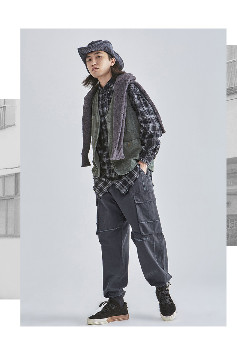 Herrenbekleidung Herrenmode Modemarke Overalls Herren Herbst Neue Herrenbekleidung Hosen Stone Mill Lose Freizeithose Herren_voghion.com