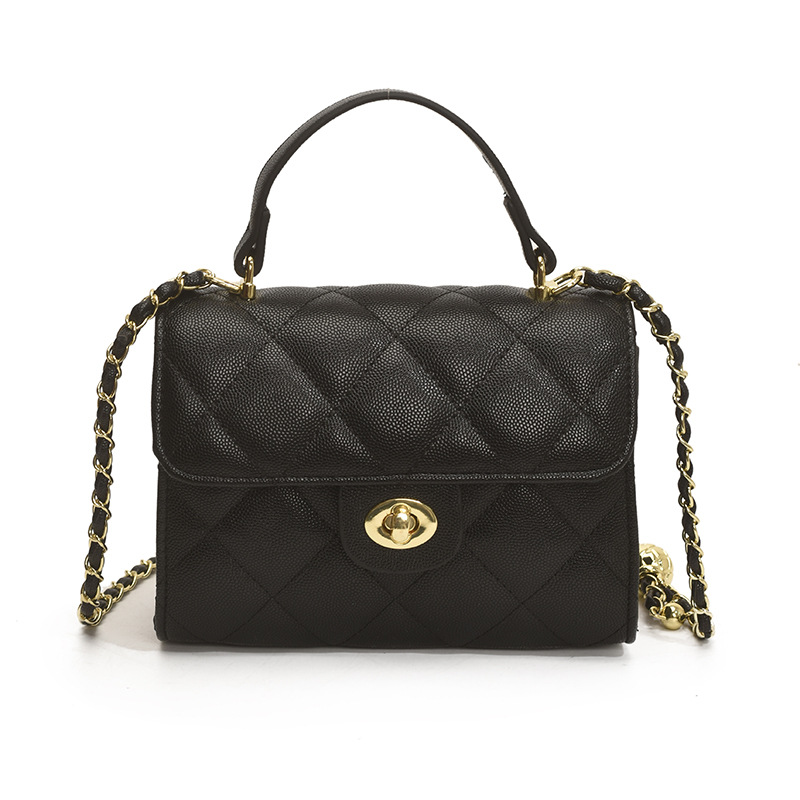 Bolso de cadena de moda coreana 2025 verano nuevo bolso pequeño bolso de hombro fragante bolso de mensajero de hilo bordado de diamantes mujer