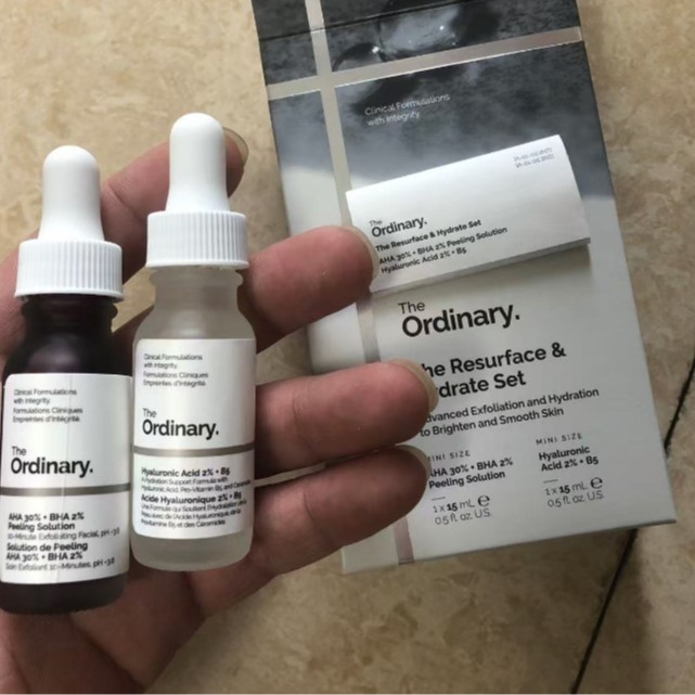 【新品礼盒】TheOrdinary焕新套组果酸精华面膜+透明质酸B5精华