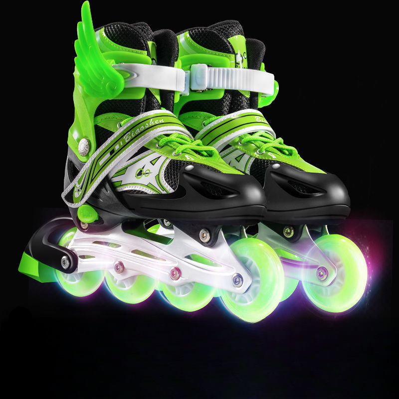 Skates for Children, Adults, Men and Women, Full Set of Breathable and Adjustable Roller Skates with Thickened Brackets, Professional