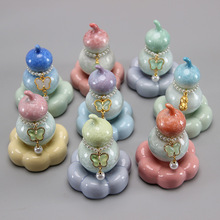 网红转转结晶釉葫芦转转成套批发璞玉葫芦转转乐摆件家居装饰摆件