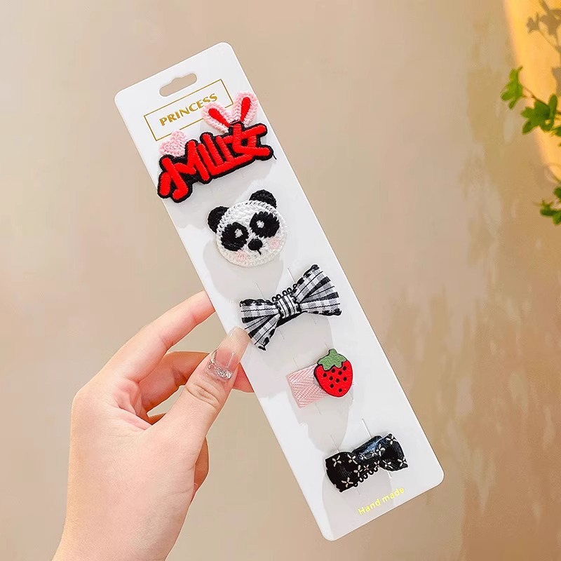 Niños lindos abrazaderas de pelo de tela para bebés, abrazaderas de pelo para bebés no lesionan el cabello para niños pequeños