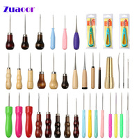 新品锥子组合塑料木质铜款钻鞋器皮革工具维修缝补工具款式多种
