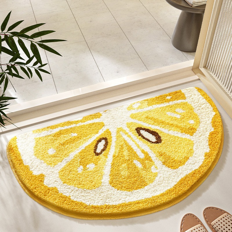 クロスボーダーの新鮮な模造カシミアカーペット、バスルームとトイレの吸水性滑り止めフットマット、家庭用の柔らかく快適なベッドサイドブランケット|undefined