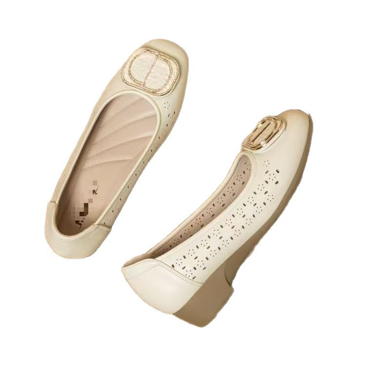 2026 nuevos zapatos de mediana edad cómodos con suela blanda, zapatos de cabeza cuadrada, zapatos casuales cómodos con suela blanda