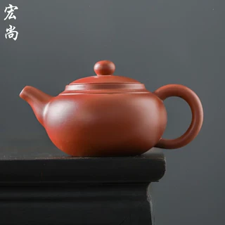 纯手工中式大红袍宜兴名家原矿紫砂壶泡茶单壶大容量复古功夫茶壶