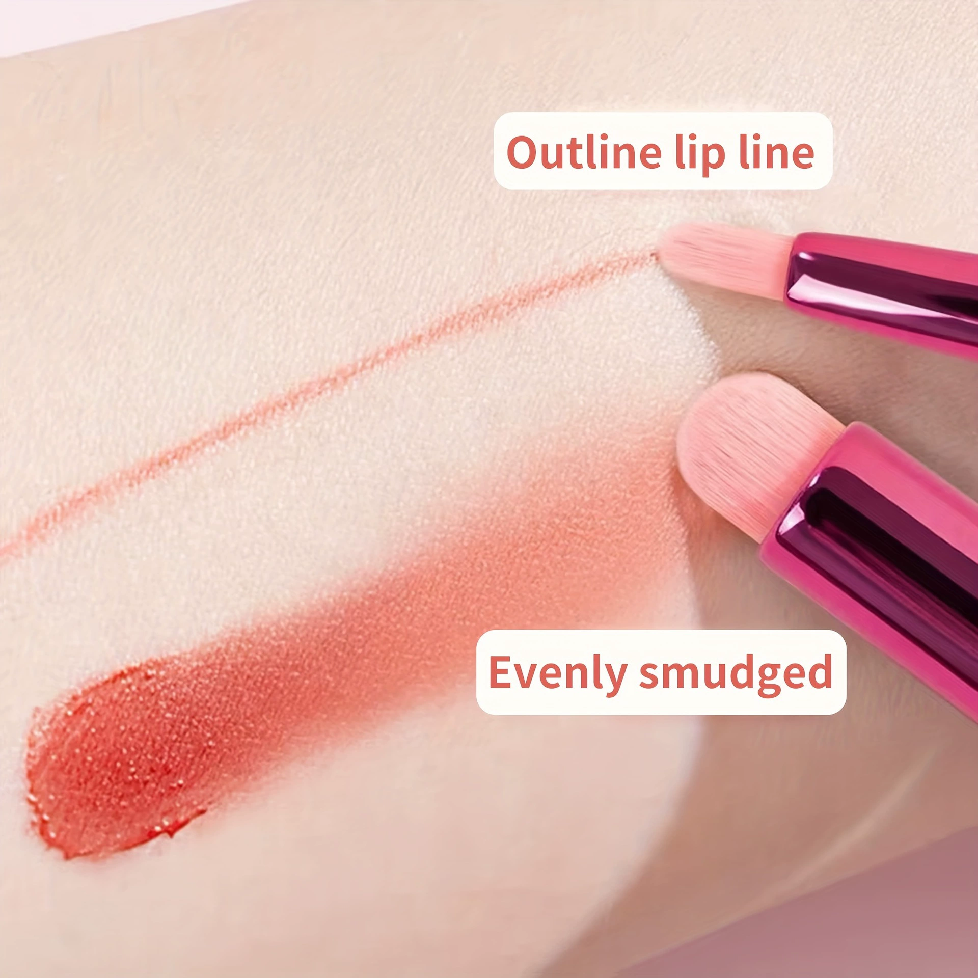 Двусторонняя помада, портативная профессиональная кисть дляconcealer с шнуром, уход за губами