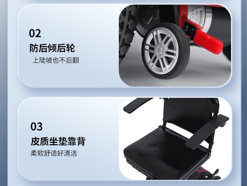 Yingkang Electric Four-Wheel Scooter for the Elderly Yk-001 Lightweight Foldable Portable Model with 10Ah Lithium Battery