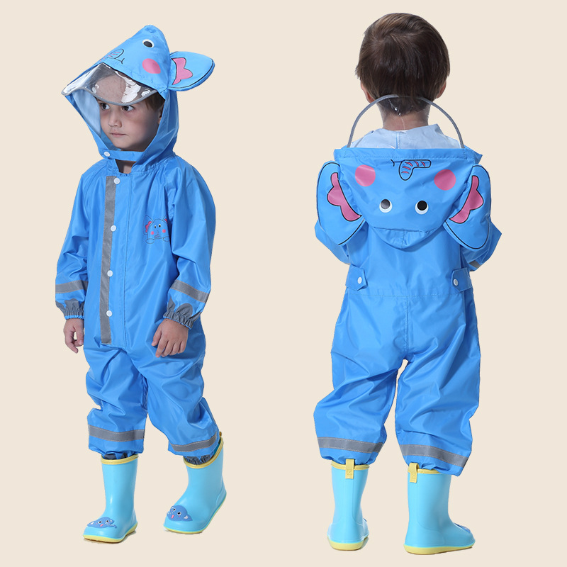 파란색 뚱뚱한 코끼리 원피스 스타일