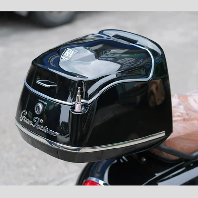 Gt150 Motorcycle Retro Tail Box, Motorcycle trunk - jade-black-tail-box