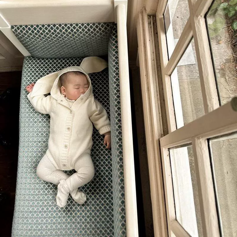 Новинка 25, осенняя детская одежда в корейском стиле, детский комбинезон в форме кролика, детский вязаный свитер