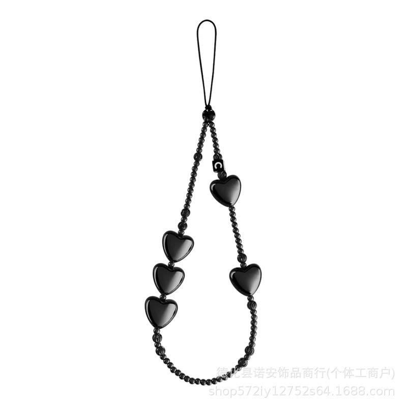 C's オリジナル携帯電話ロープスノーフレークリボン手作りビーズポータブルシリコン携帯電話チェーンペンダントバッグペンダント|undefined