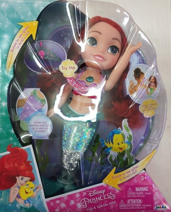 海的女儿 小美人鱼公主 Ariel 艾瑞尔 爱丽儿 发声发光唱歌娃娃
