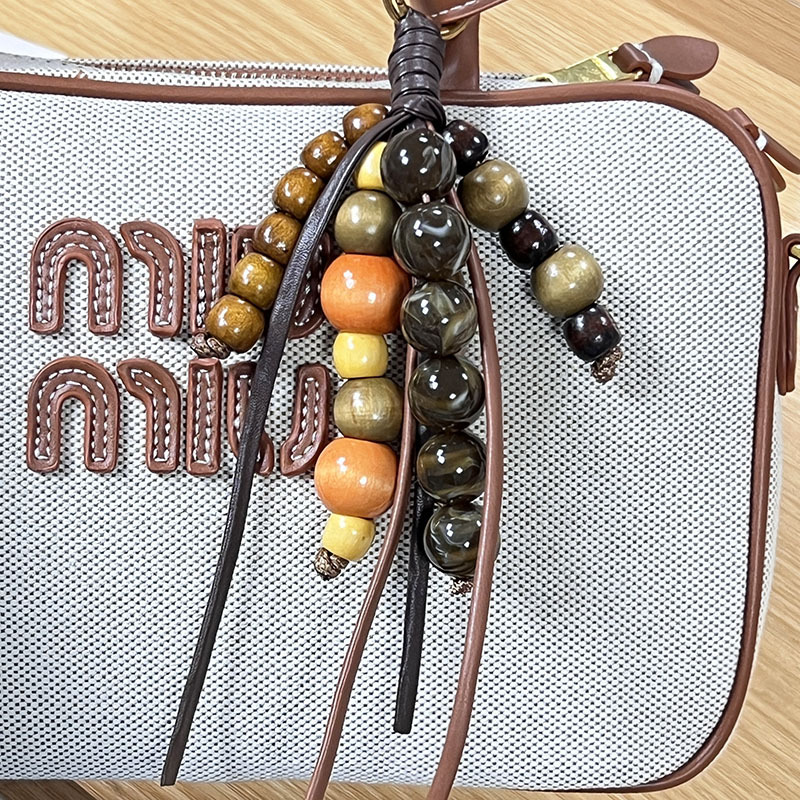 Miu Extreme Car Key Pendant Personalized Bag Pendant for Girls Bag Hanging Natural Keychain Mobile Phone Chain