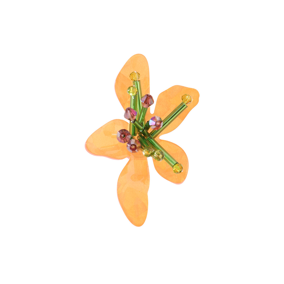 Sweet Flower Resin Handmade Womenu0027S Rings 1 Piece