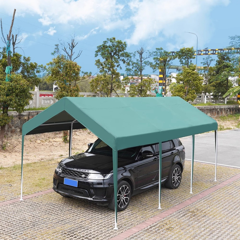 3Mx6M 스톨 어닝 짙은 녹색